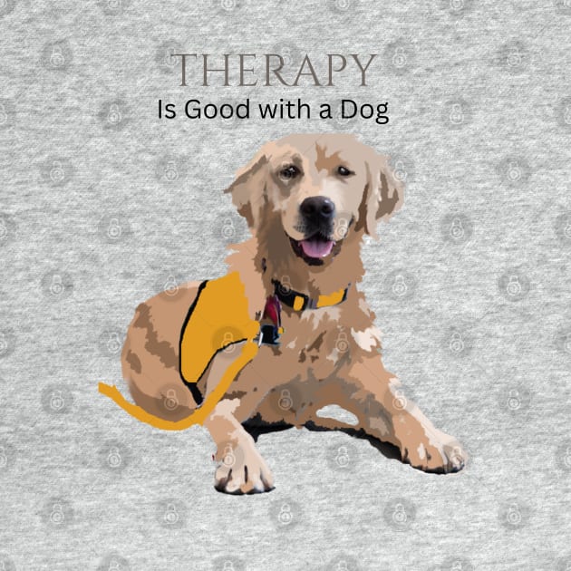 Therapy Dog Yellow by B C Designs